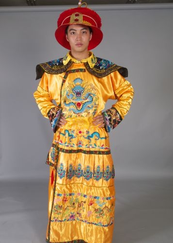 黃緞繡龍皇帝袍 CL-101001