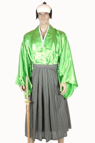 綠緞日本武士服 OA1-86006