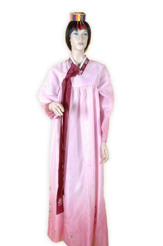 粉紗漸層繡花女韓服(紫)(衣裙)F OA2-95032