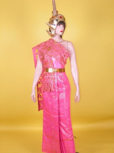 粉紅金蔥泰國服 OA3-92033