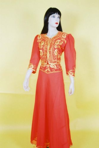 桔紗盤金印度服(女)(衣裙) OA4-89001