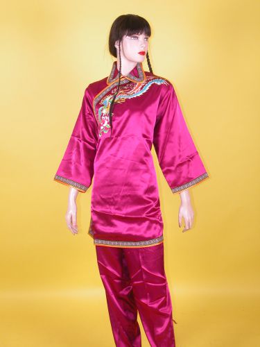 紫緞繡花民初服(翻領) CB-92002