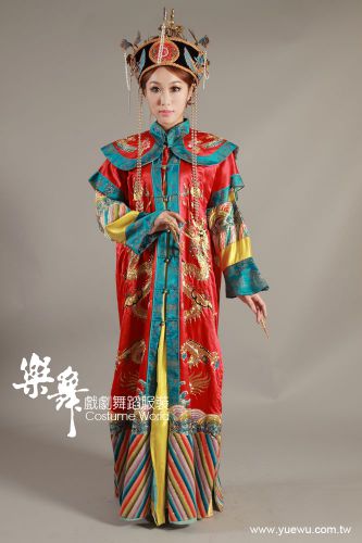 紅黃金龍鳳黃后旗服 CK-94003