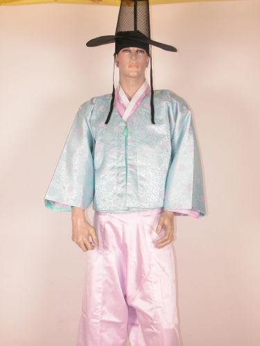 淺藍紫男韓服(外套衣背心褲) OA2-93029