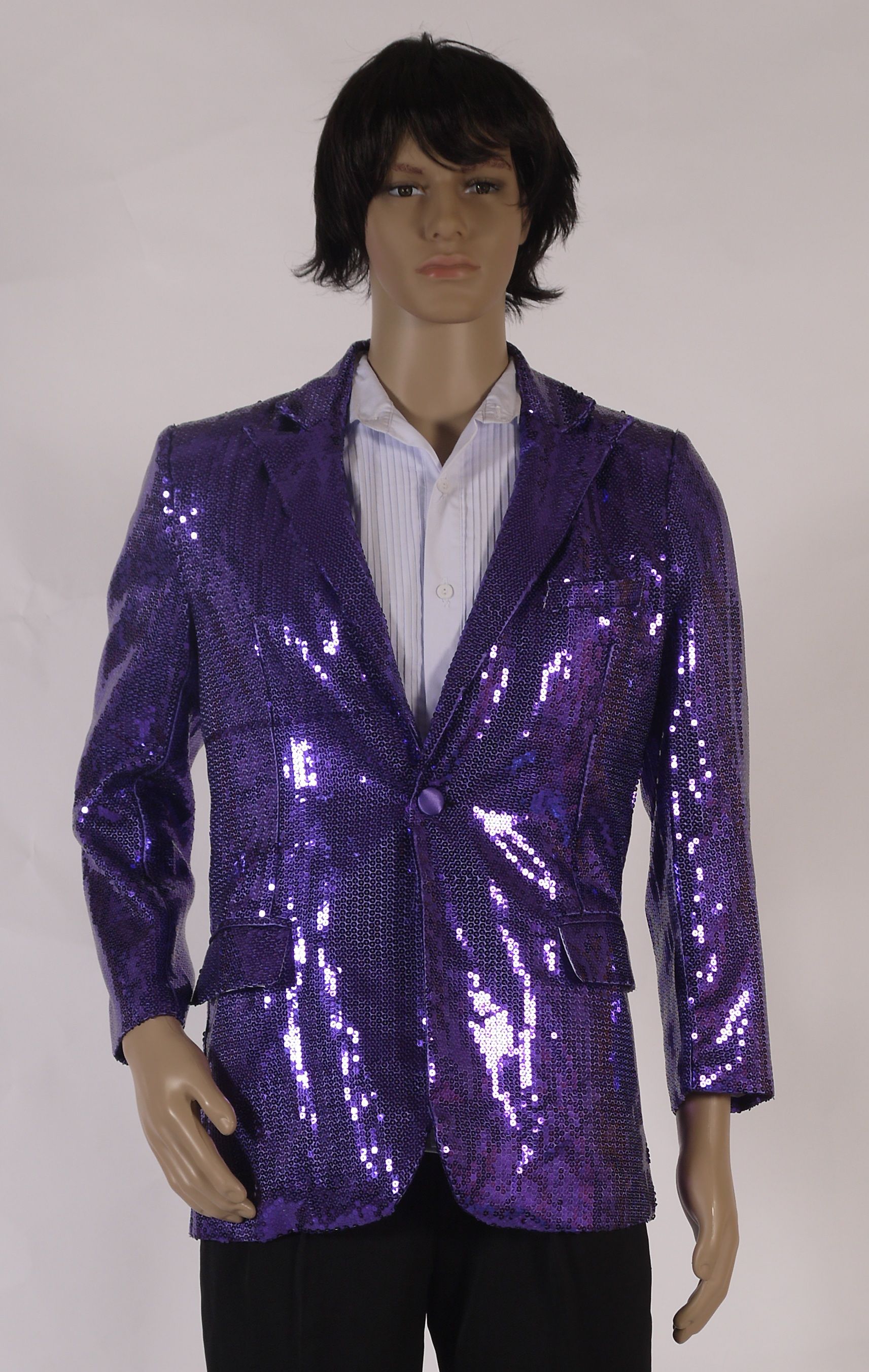 紫亮片男士西裝服(外套) OD-100005