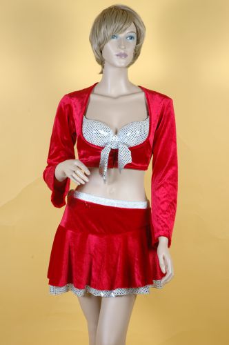 聖誕小姐(銀亮片)(衣裙外套) xs1-9407